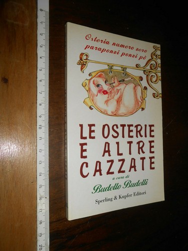 Libro osterie e - -le, altre